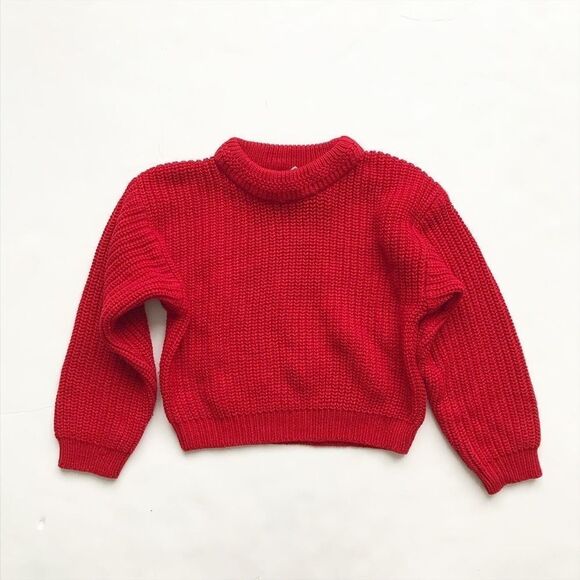 Vintage Perspective red knit sweater EUC 6Y - Picture 1 of 7